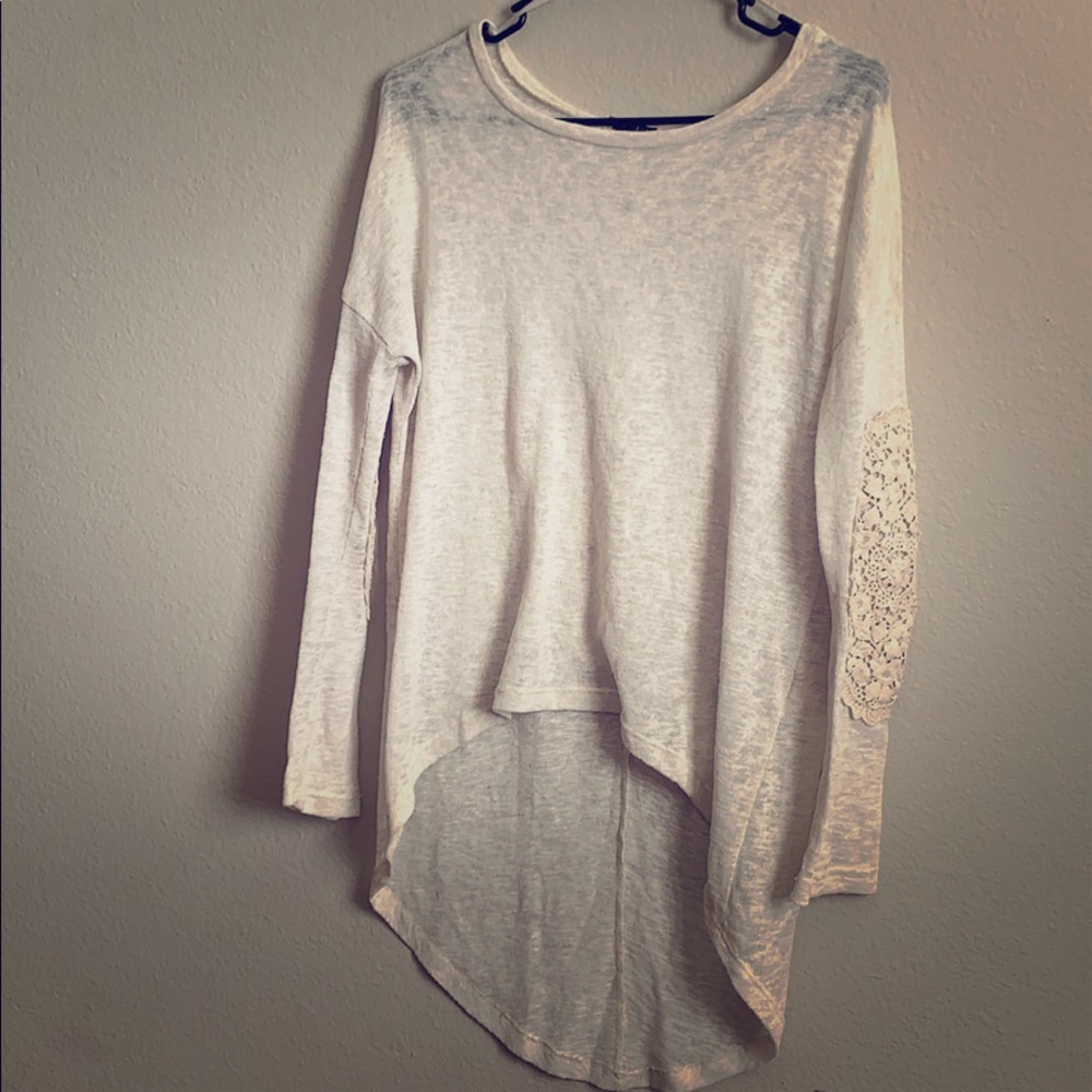 Very cute long sleeve-crochet elbows